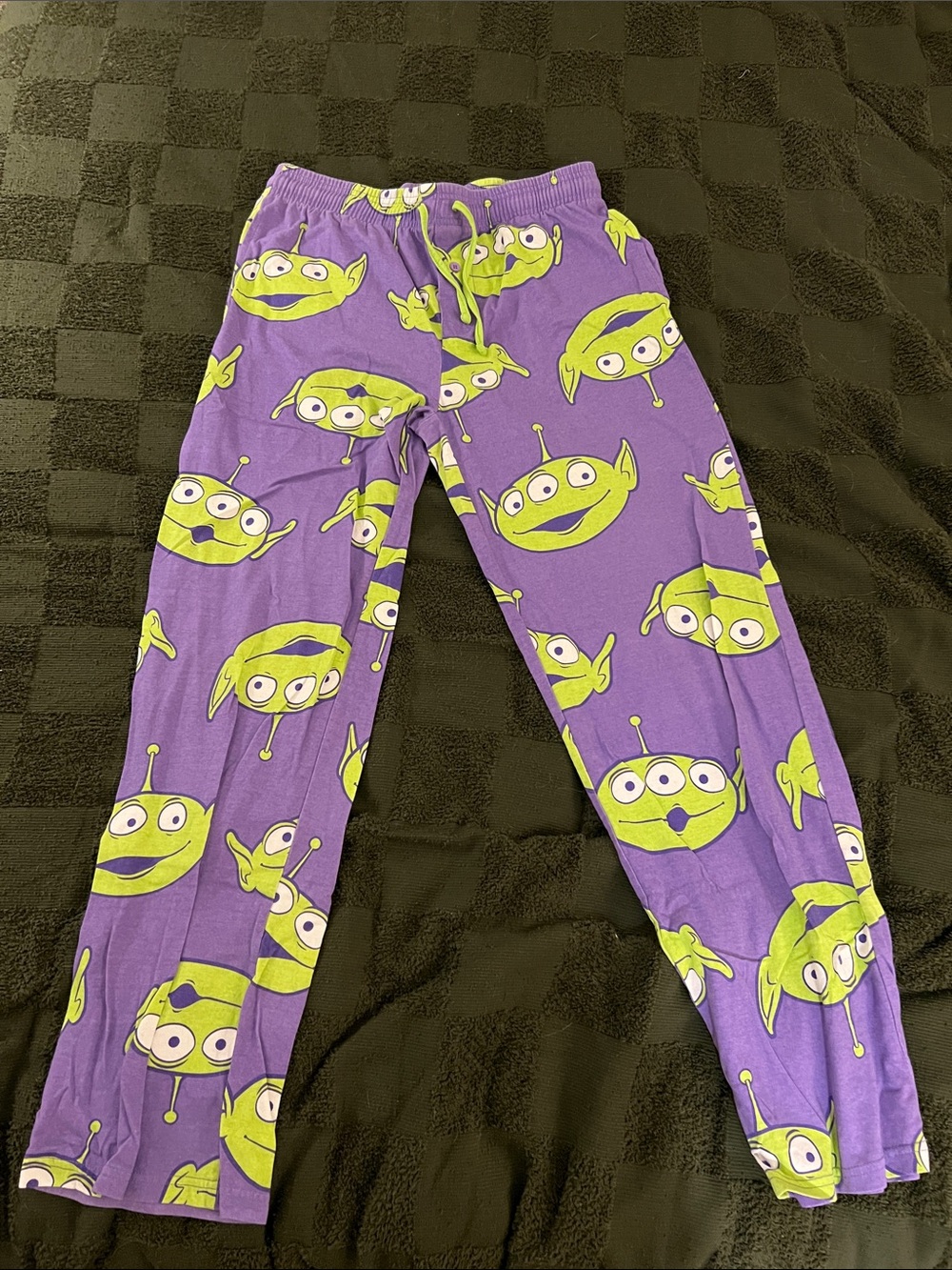 Men’s Purple Alien Print Pajama Pants